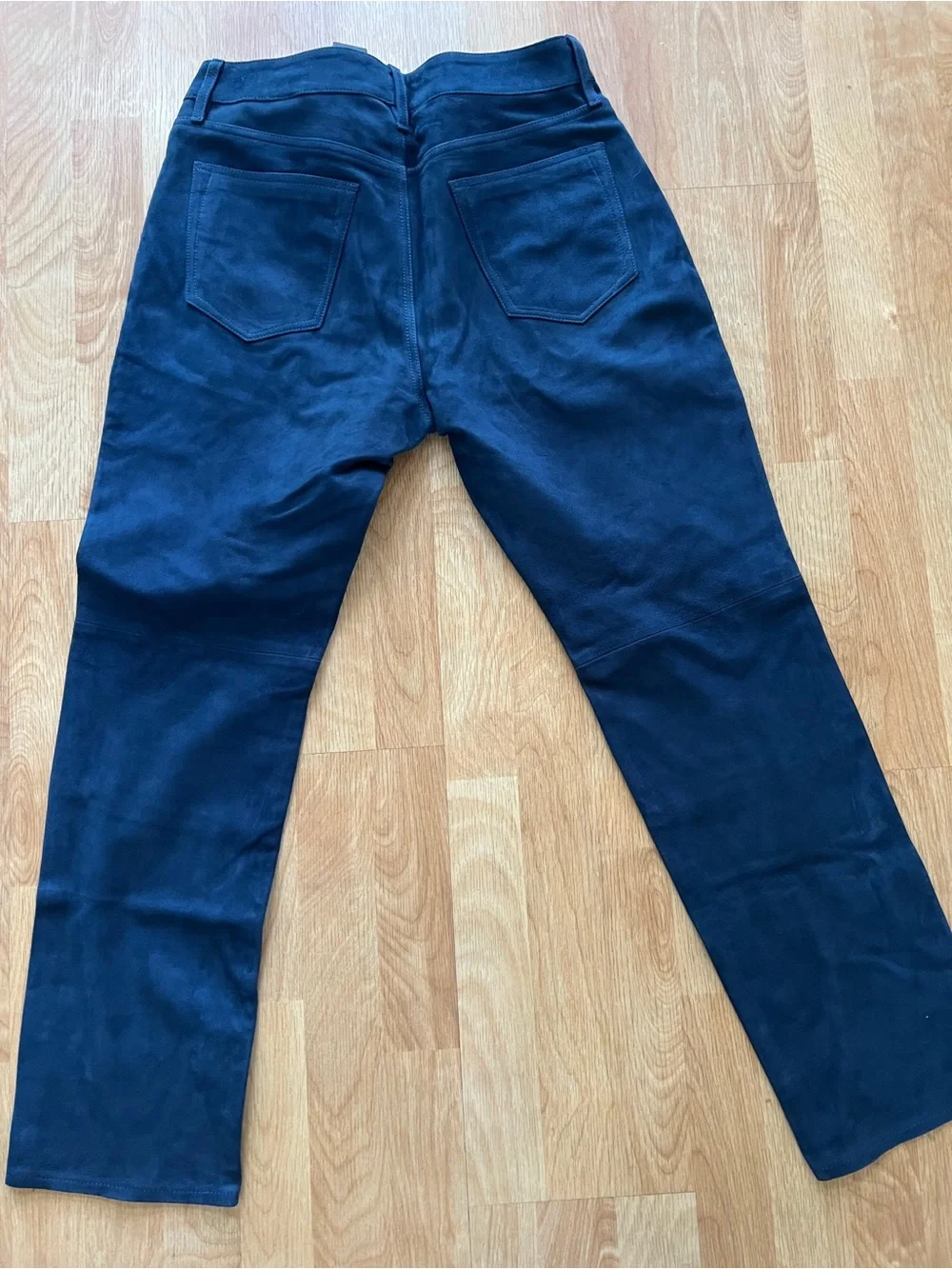 Banana Republic Men’s Genuine Goat Suede Leather Pants NWT Sz33 Navy Orig $600